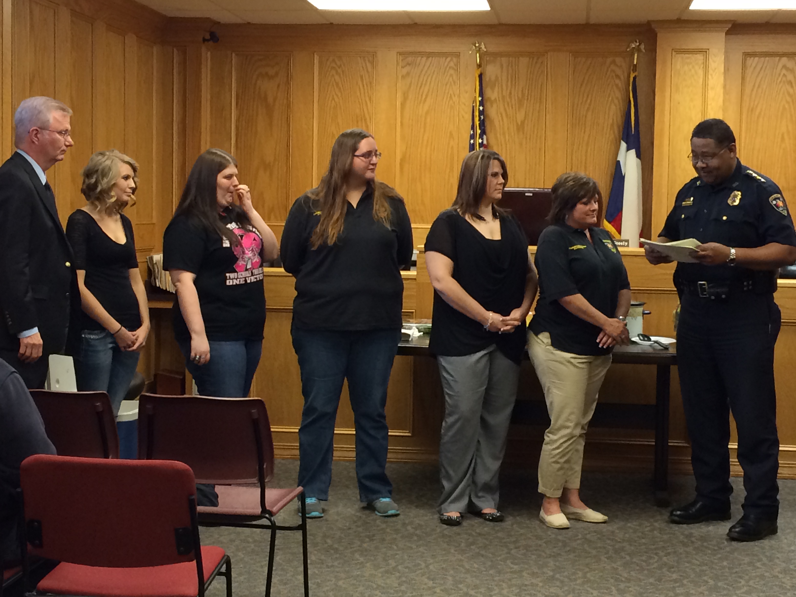 Dispatchers, City Mgr and Police Chief