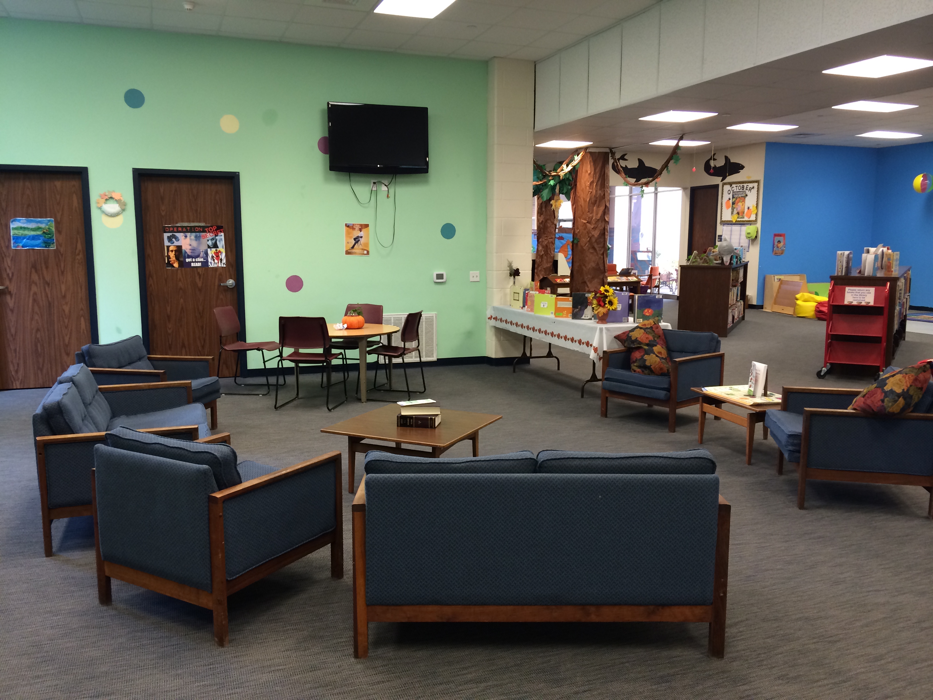 Chairs Inside the Library