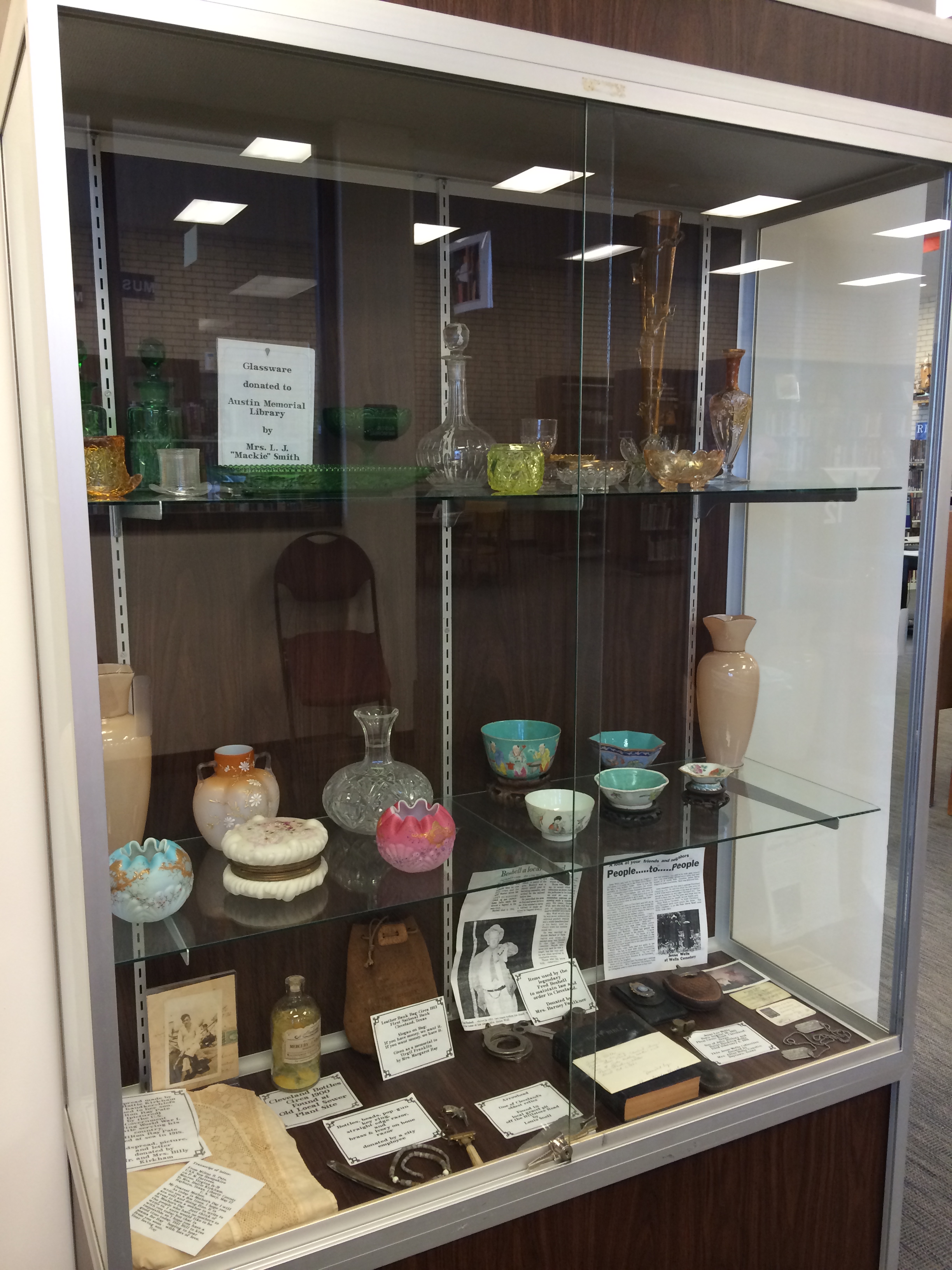 Glassware on Display