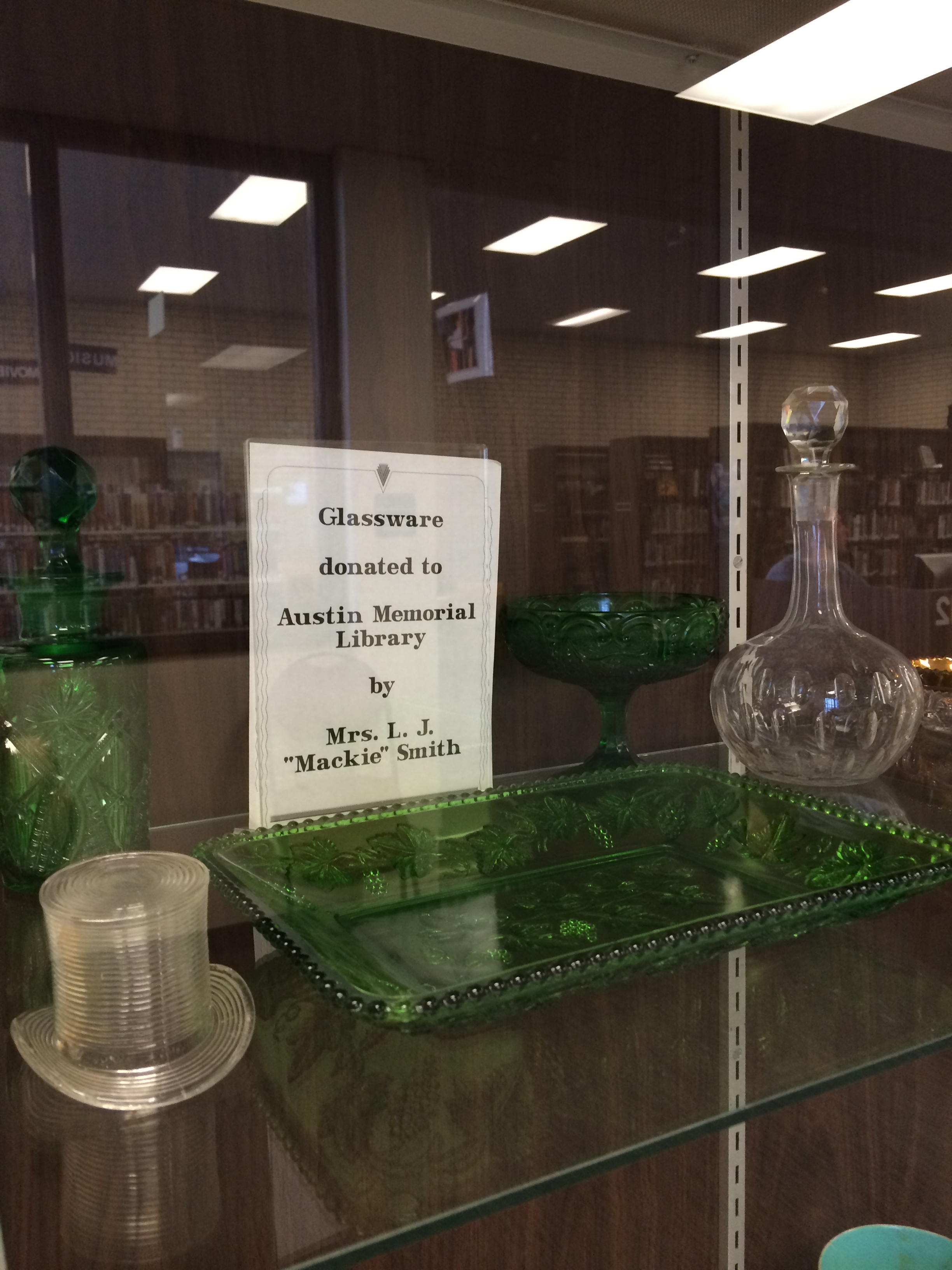 Glassware on Display