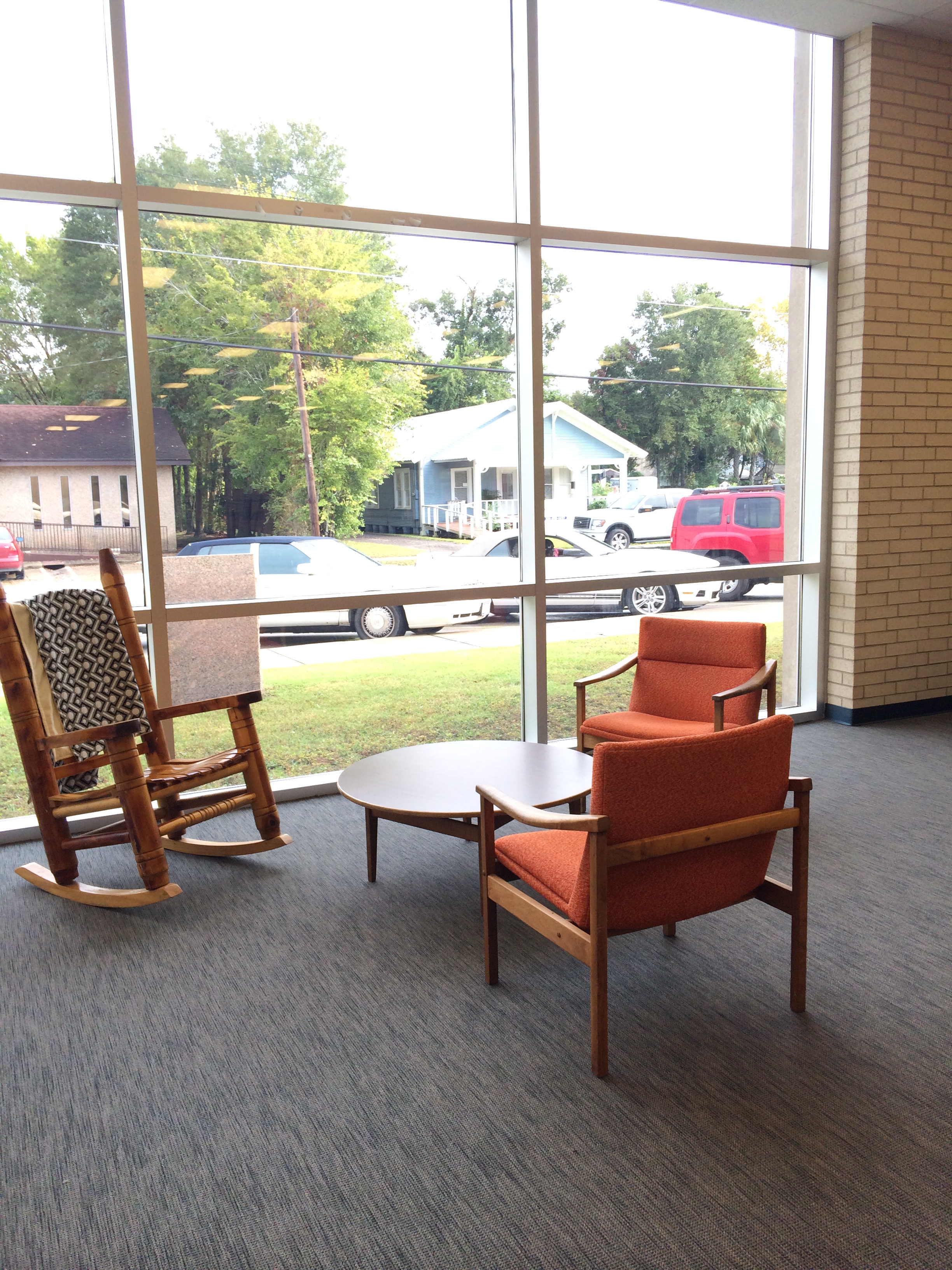 Table and Chairs by Windows