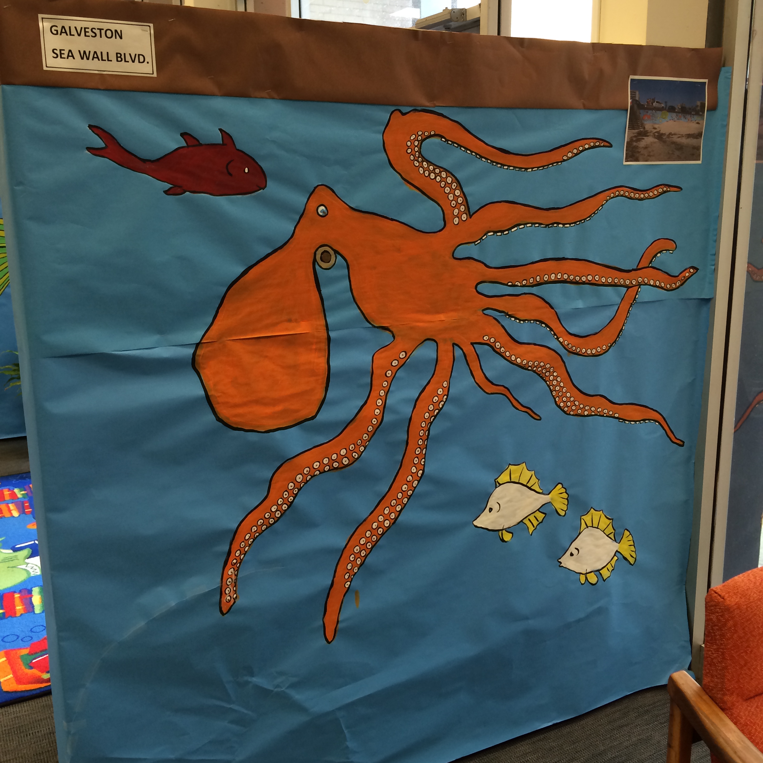 Galveston Sea Wall Boulevard Display