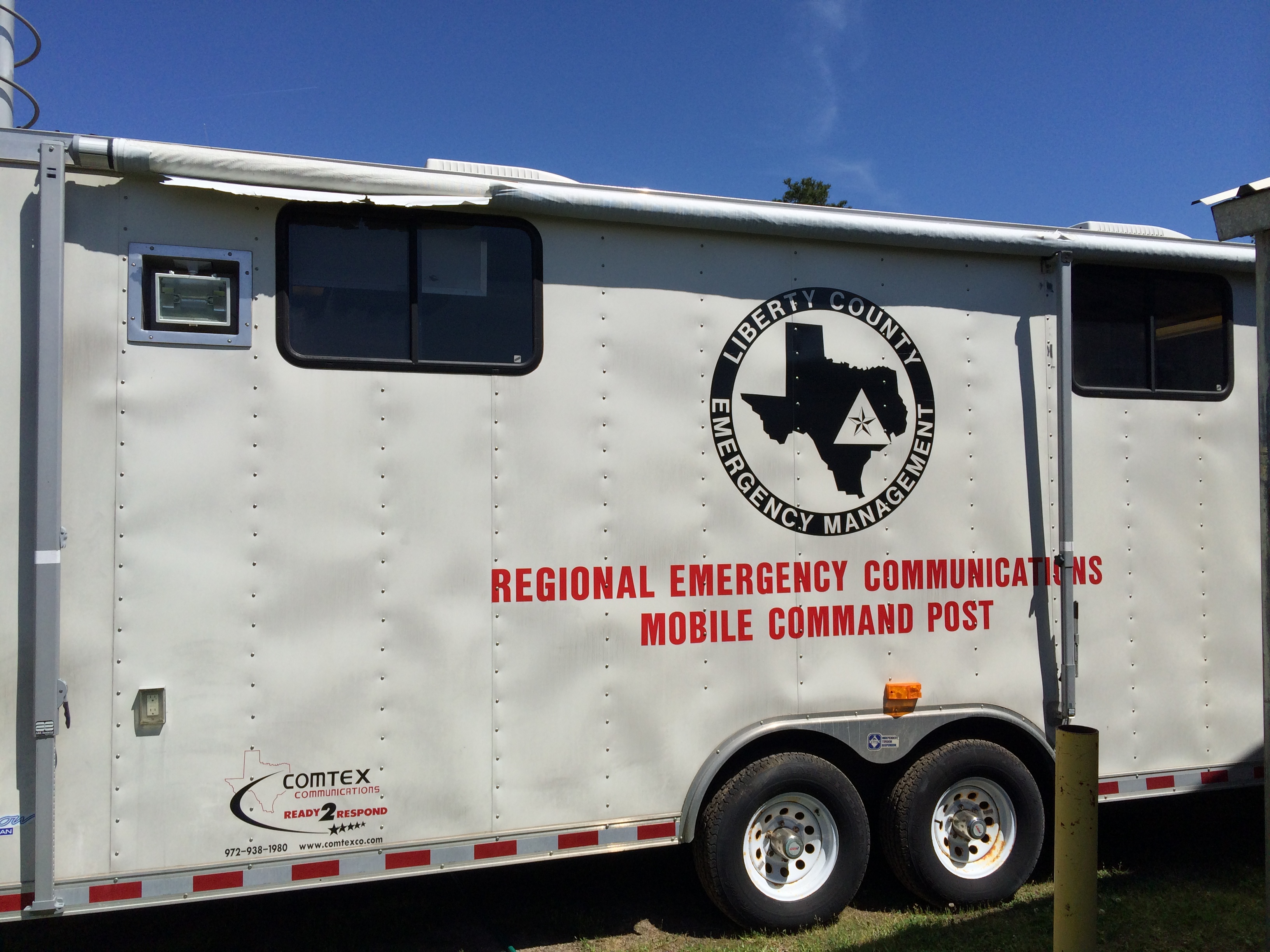 Outside view of trailer